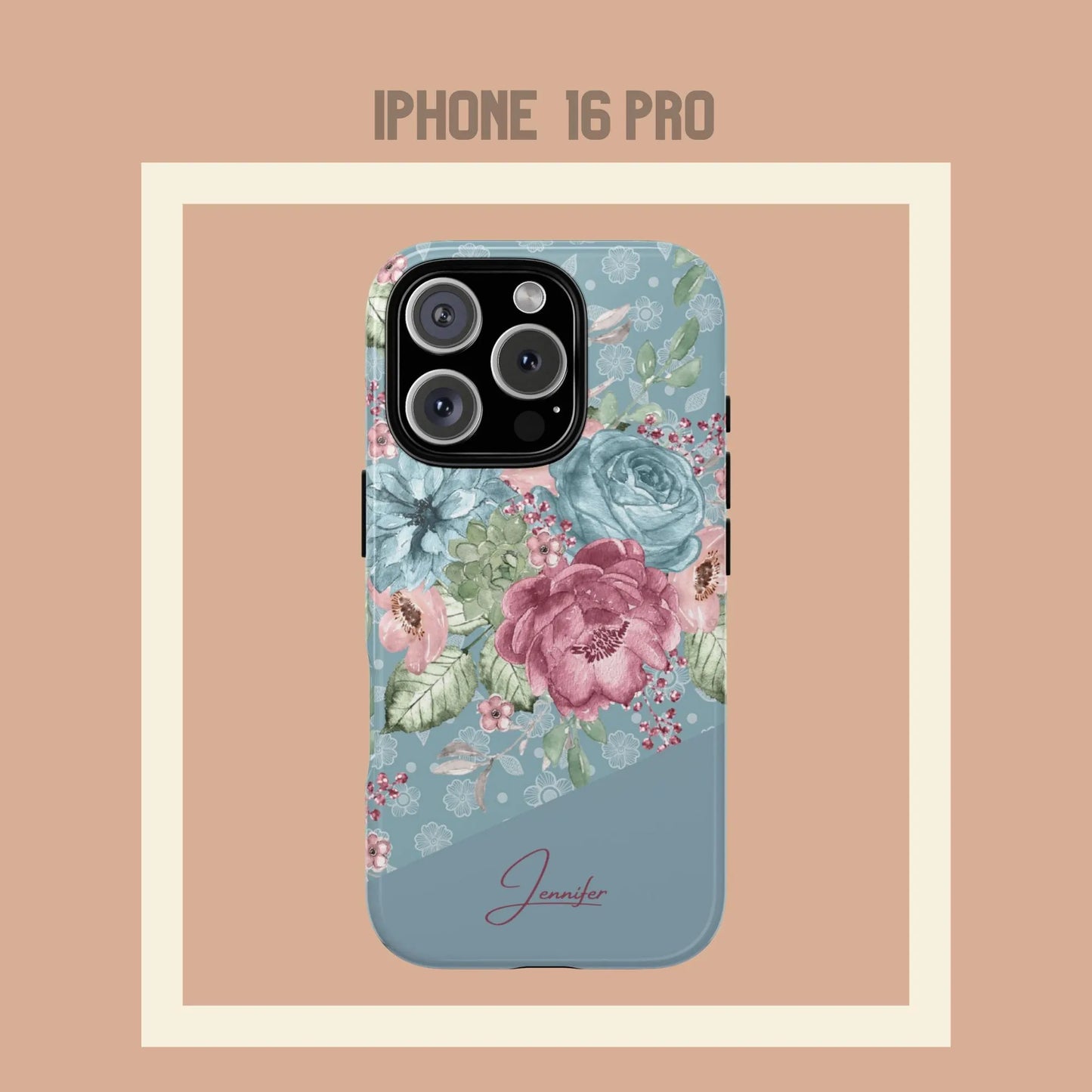 Personalisierte Handyhülle Blumendesign
