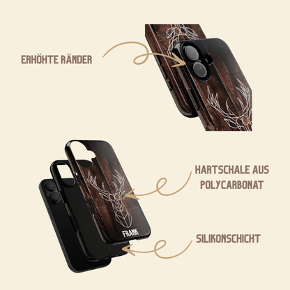 Personalisierte Handyhülle Hirschdesign