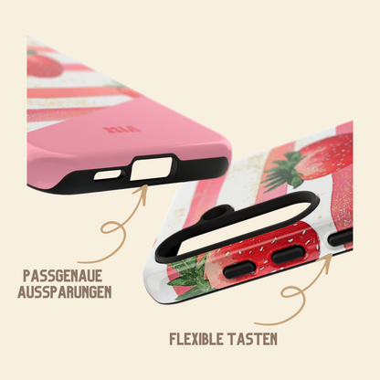 Personalisierte Handyhülle Erdbeerdesign