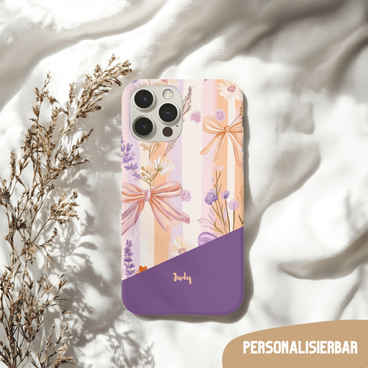 Personalisierte Handyhülle Wildblumendesign