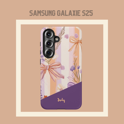 Personalisierte Handyhülle Wildblumendesign