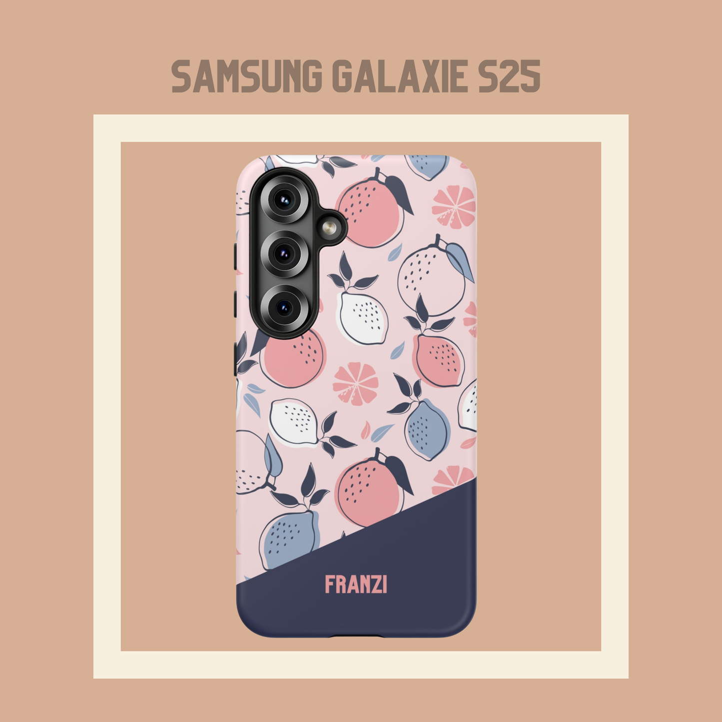 Personalisierte Handyhülle Zitrusdesign