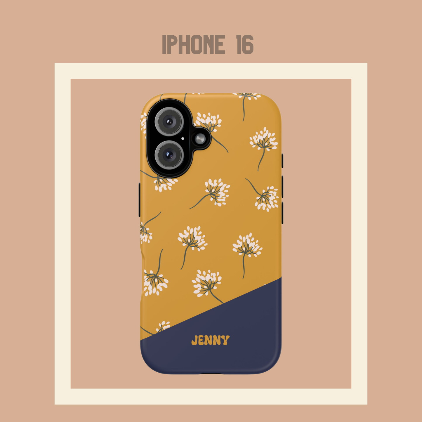 Personalisierte Handyhülle Blumendesign