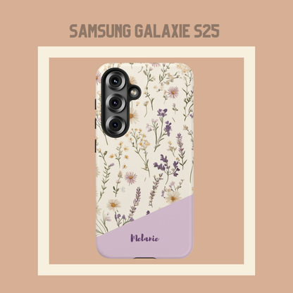 Personalisierte Handyhülle Wildblumendesign