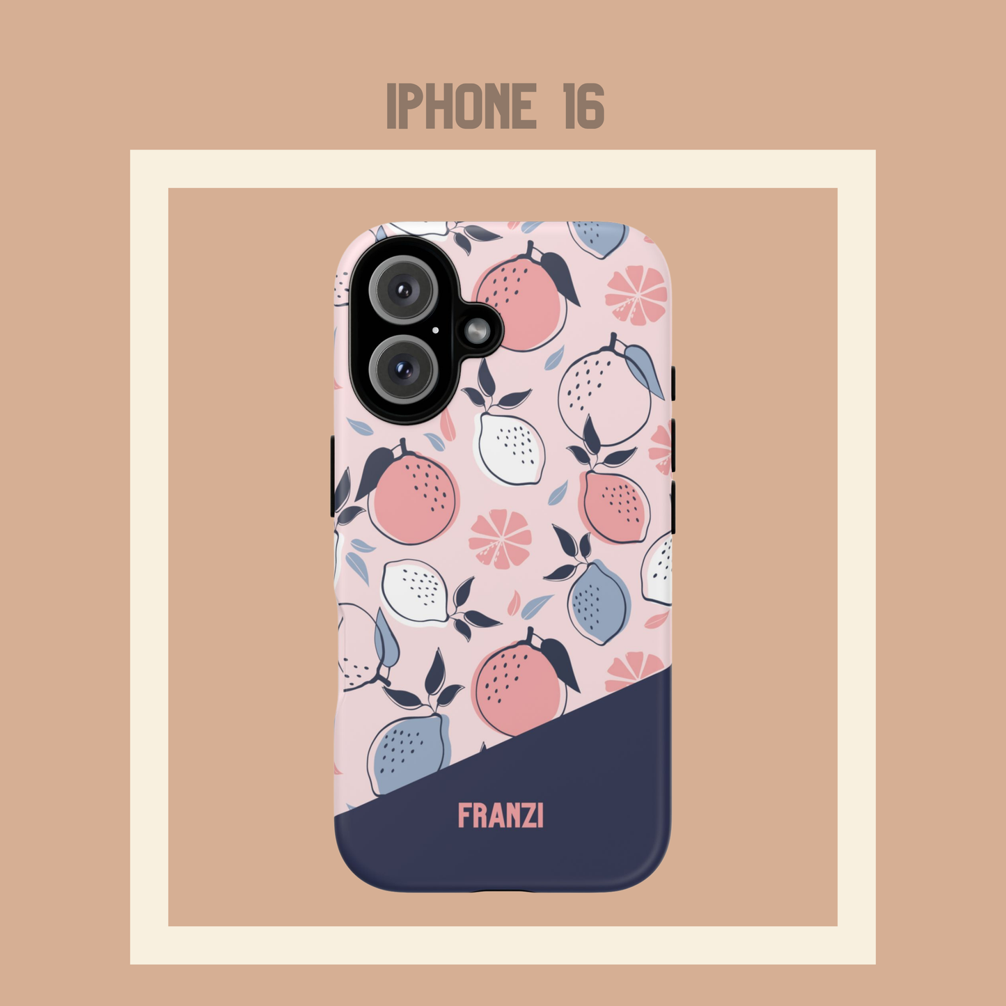 Personalisierte Handyhülle Zitrusdesign