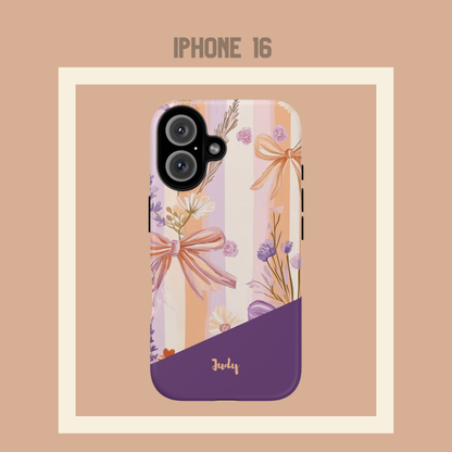 Personalisierte Handyhülle Wildblumendesign