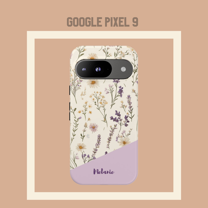 Personalisierte Handyhülle Wildblumendesign