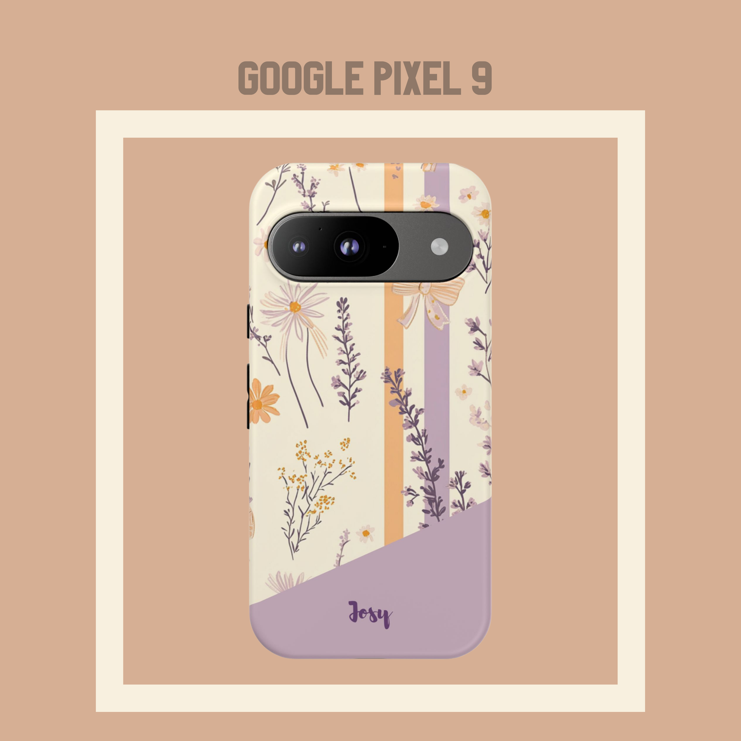 Personalisierte Handyhülle Wildblumendesign