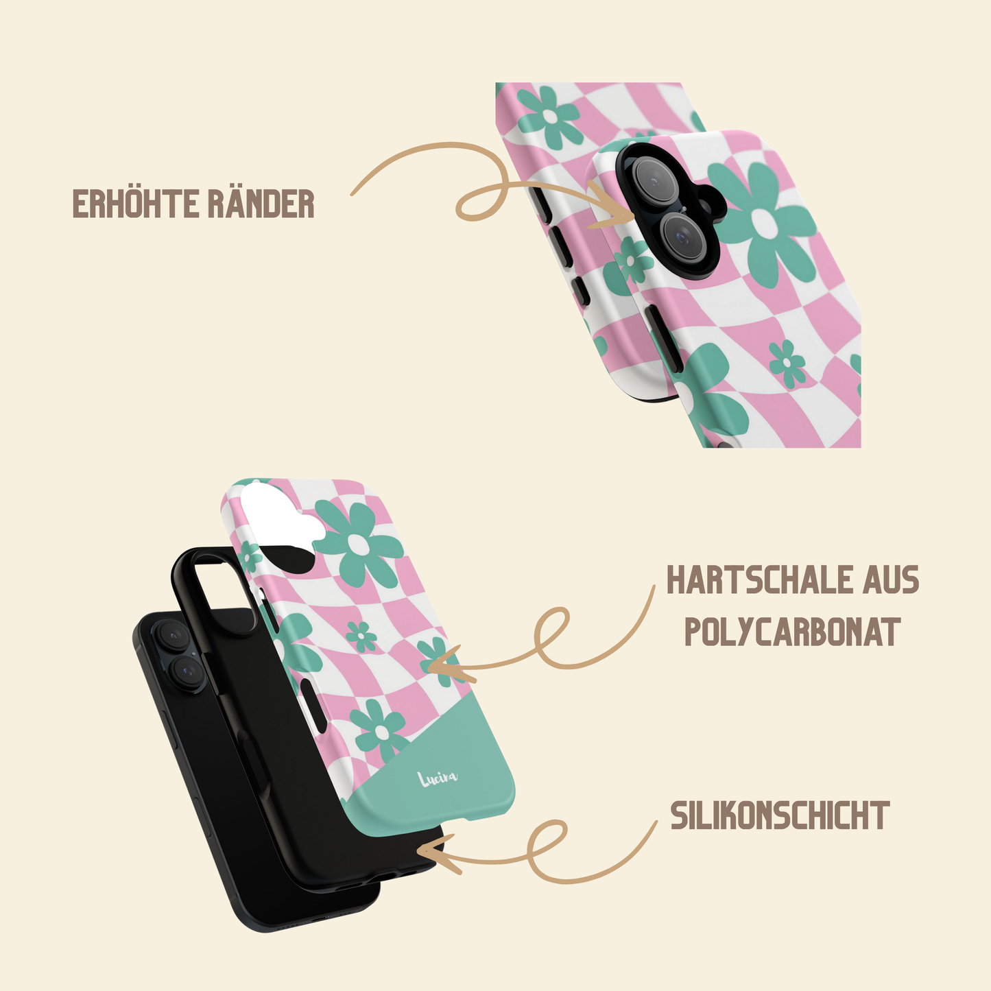 Personalisierte Handyhülle Retrodesign