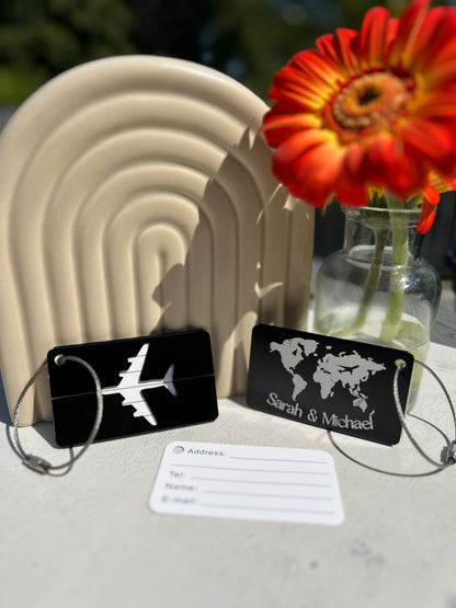 Personalisierter Kofferanhänger mit Gravur