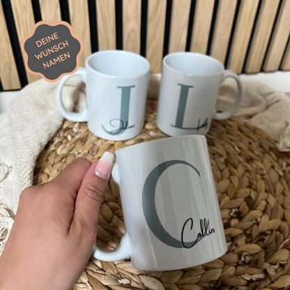 Personalisierte Keramiktasse mit deinem Namen
