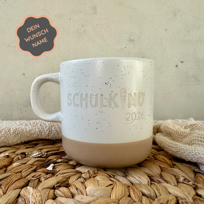 Personalisierte Steinguttasse