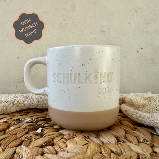 Personalisierte Steinguttasse