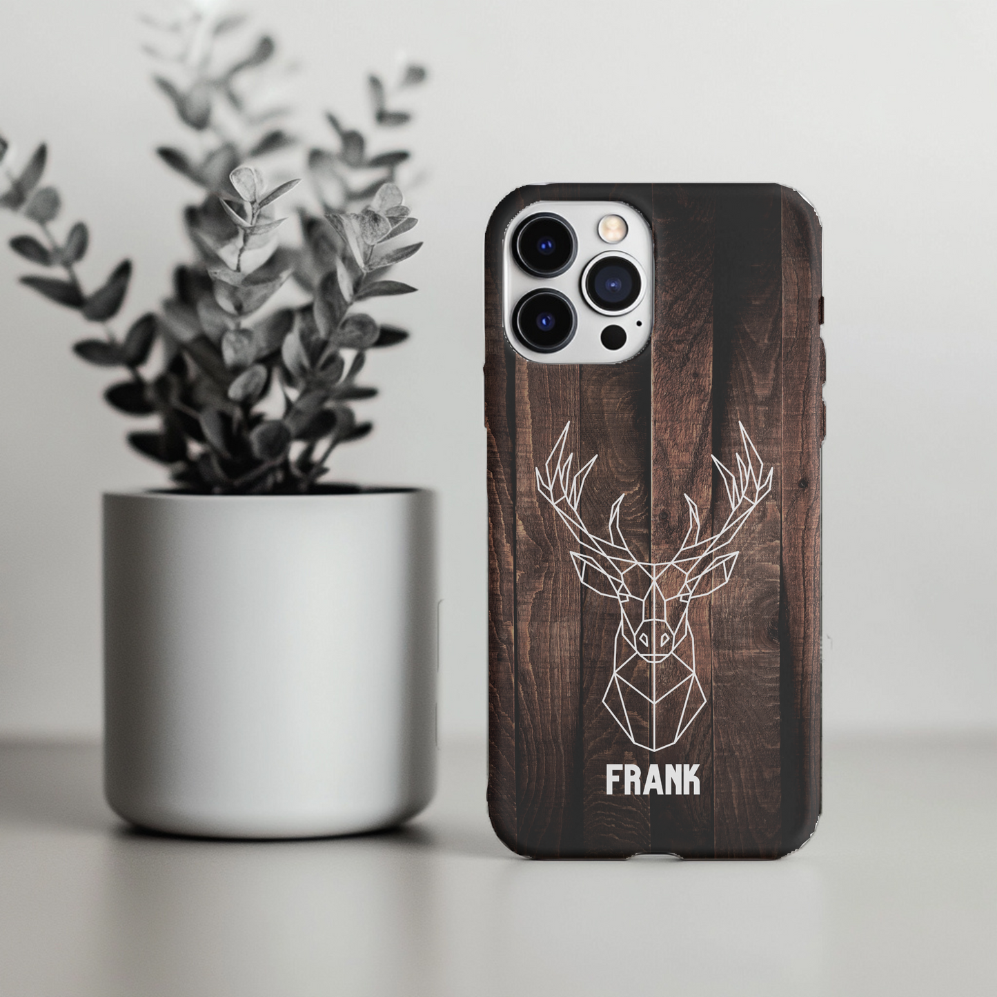 Personalisierte Handyhülle Hirschdesign