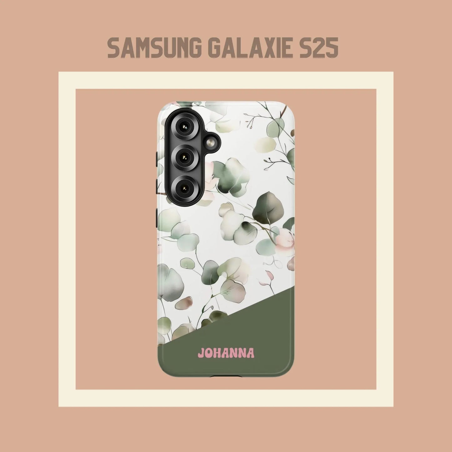Personalisierte Handyhülle Eukalyptusdesign