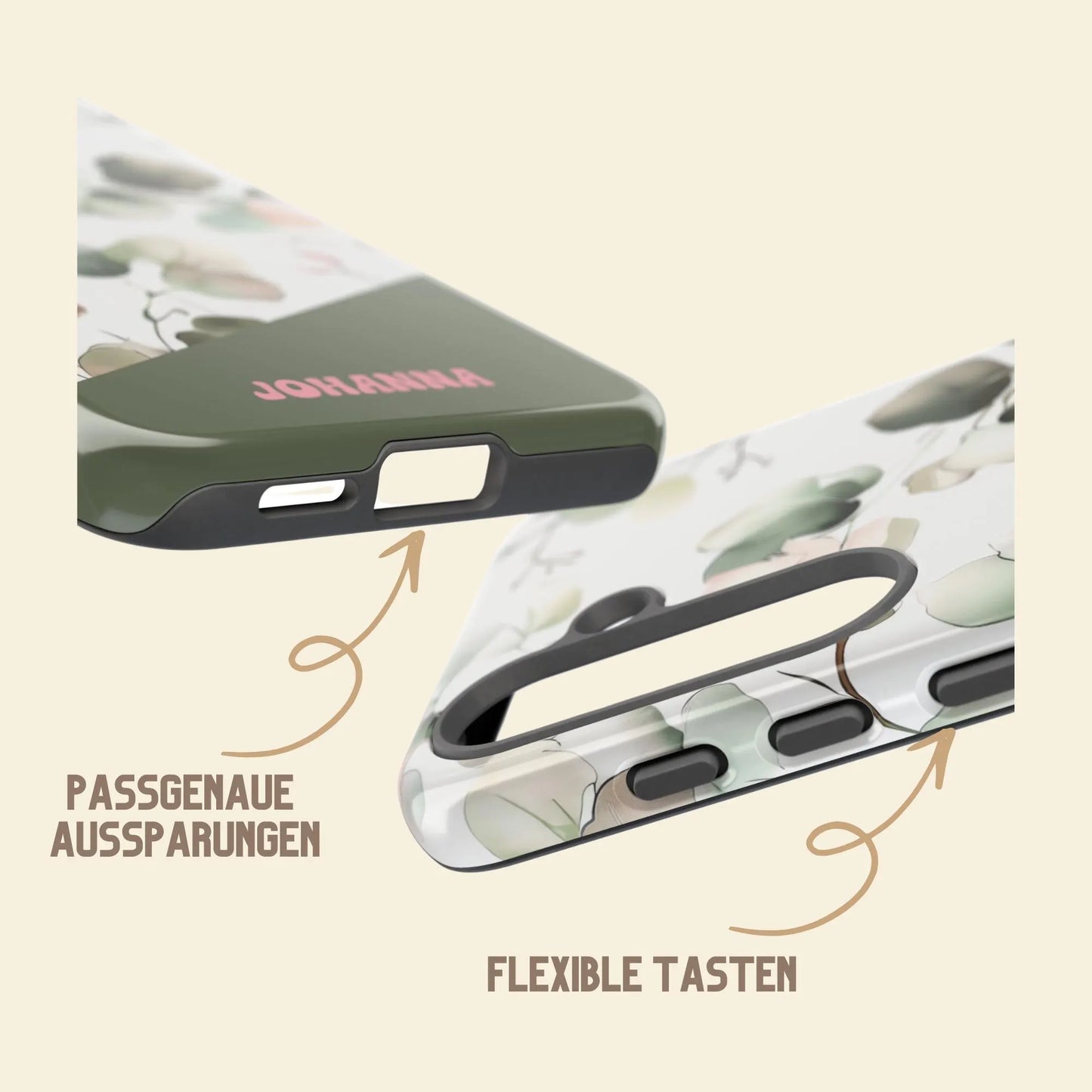 Personalisierte Handyhülle Eukalyptusdesign