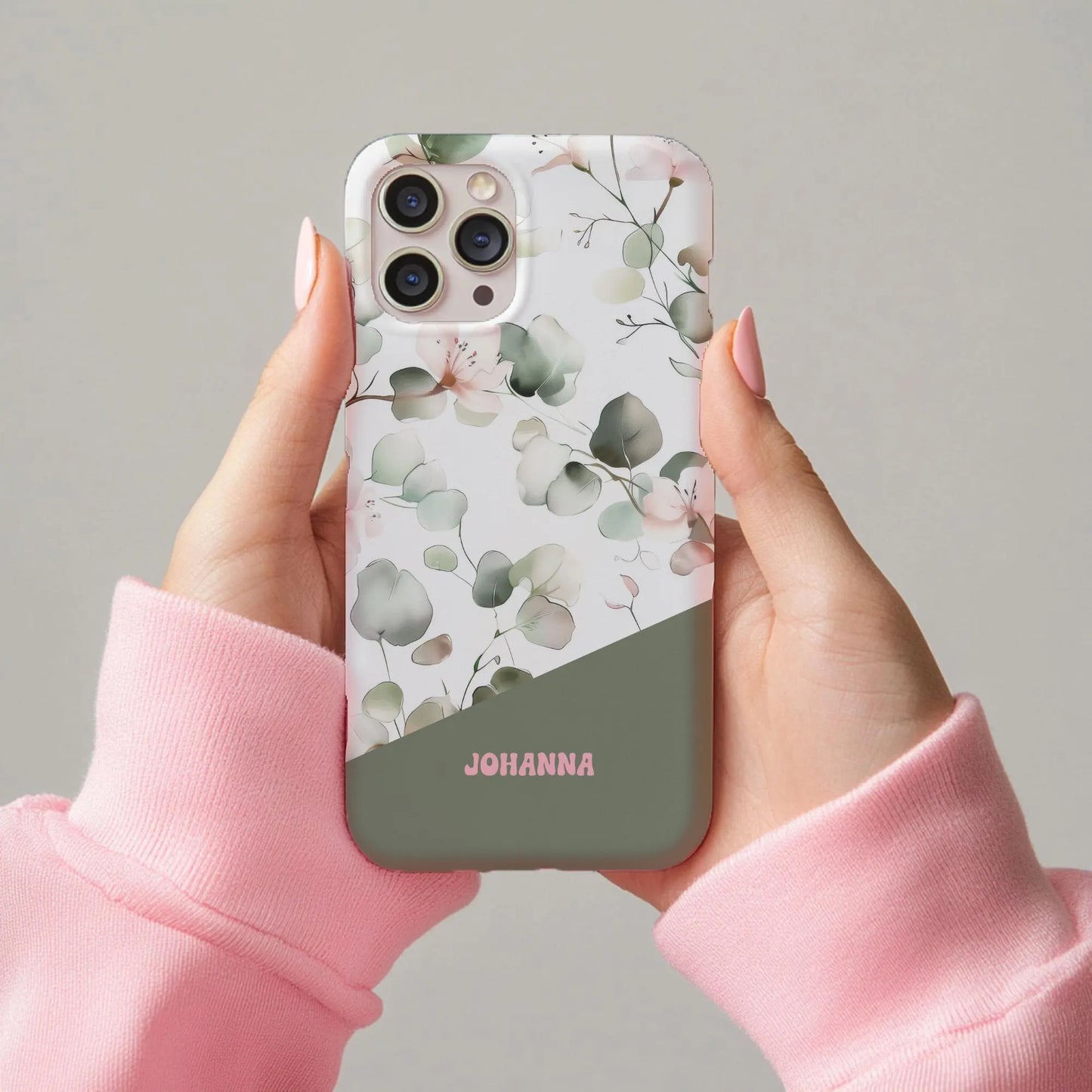 Personalisierte Handyhülle Eukalyptusdesign