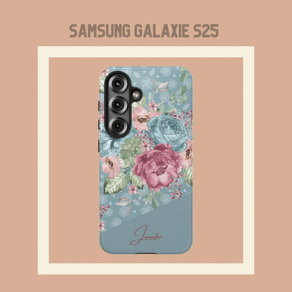 Personalisierte Handyhülle Blumendesign