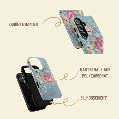 Personalisierte Handyhülle Blumendesign