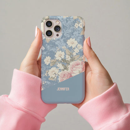 Personalisierte Handyhülle Blumendesign