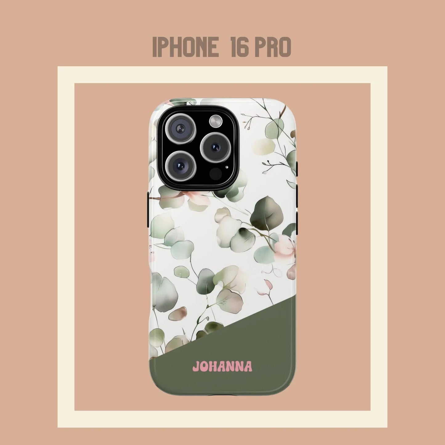 Personalisierte Handyhülle Eukalyptusdesign