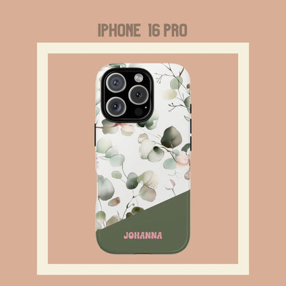 Personalisierte Handyhülle Eukalyptusdesign