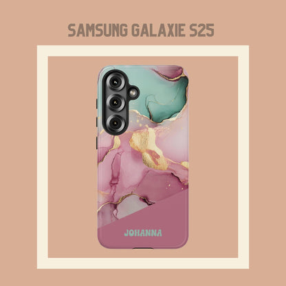 Personalisierte Handyhülle Marmordesign