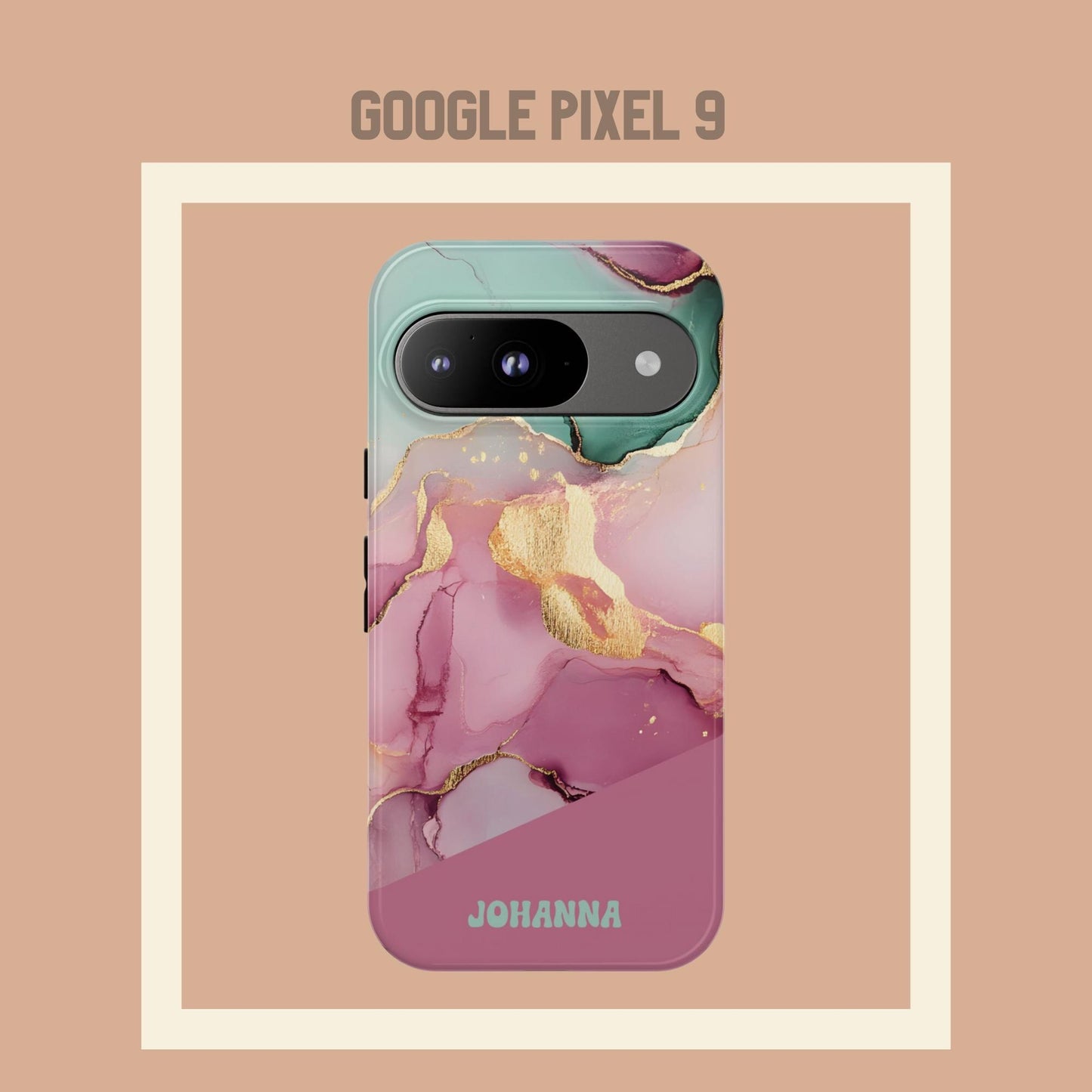 Personalisierte Handyhülle Marmordesign