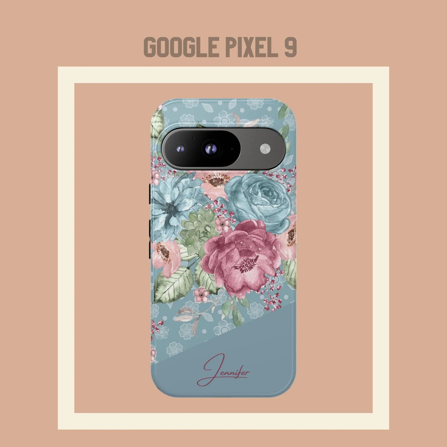 Personalisierte Handyhülle Blumendesign